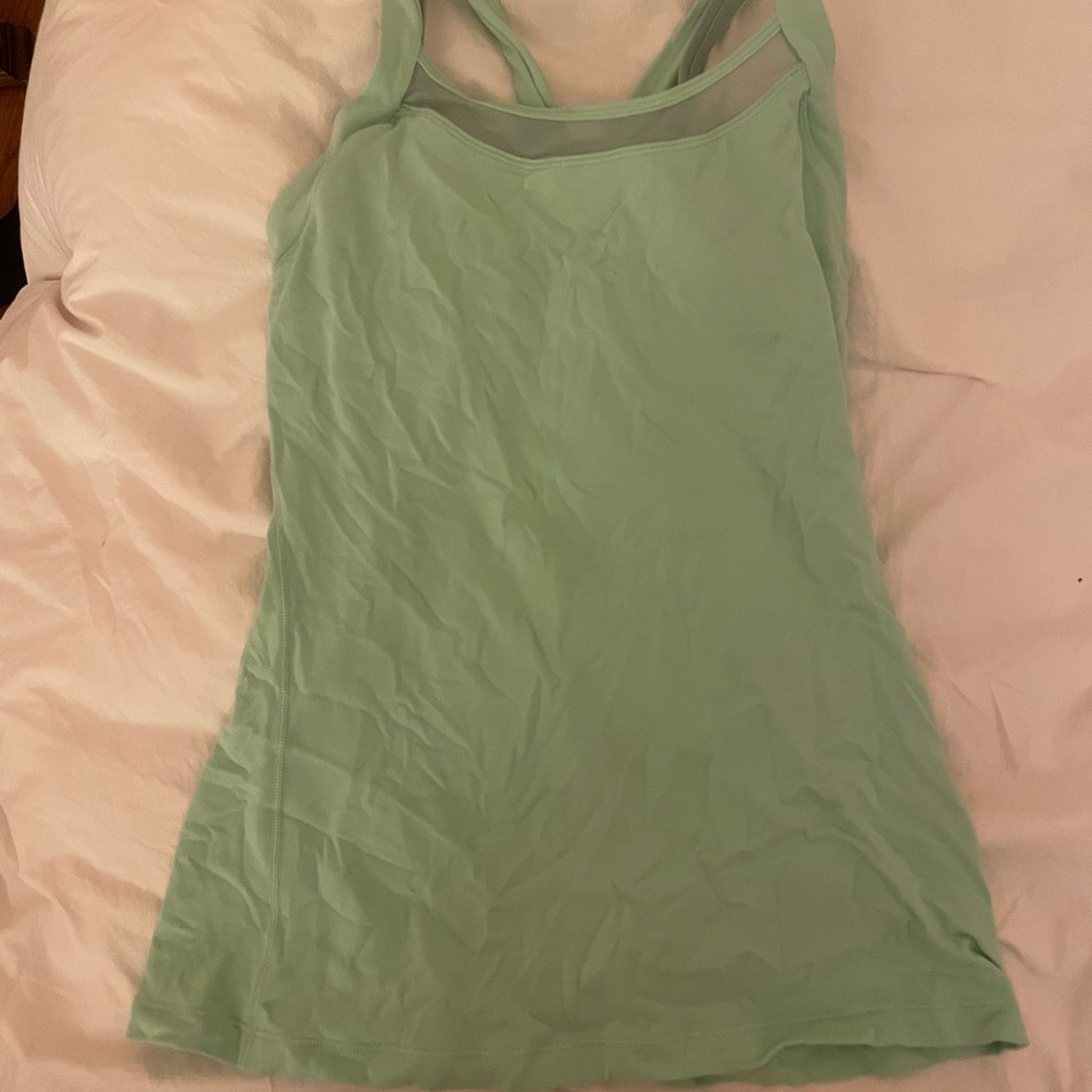Lululemon Athletica Light Green Tank Top